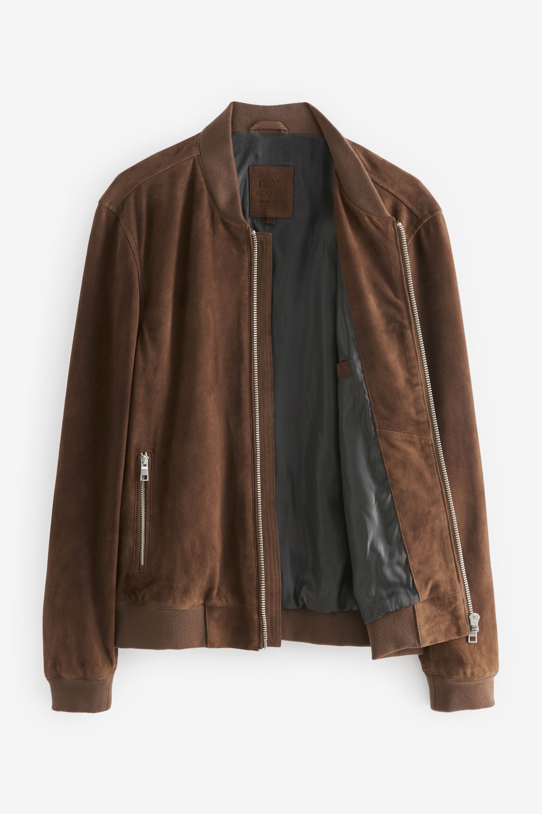 Buy Brown Suede Bomber Jacket from Next South Africa