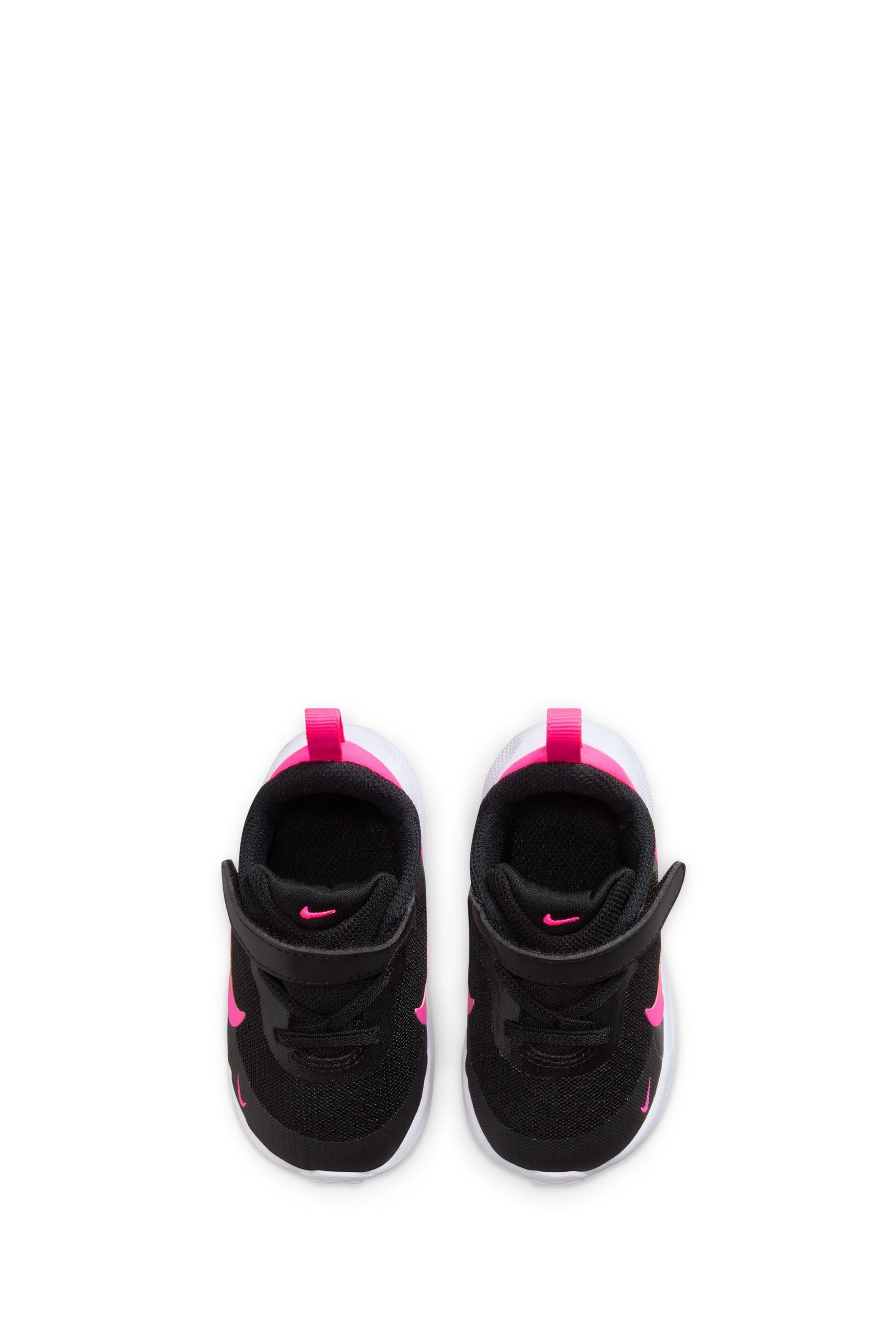 Revolution 4 infant trainers - black/pink top
