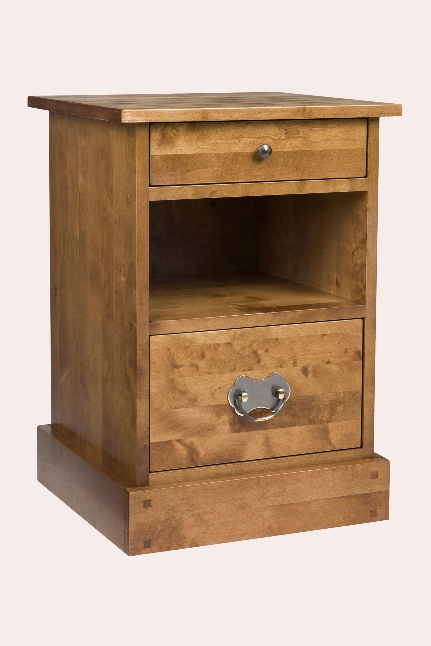 Honey oak deals bedside table