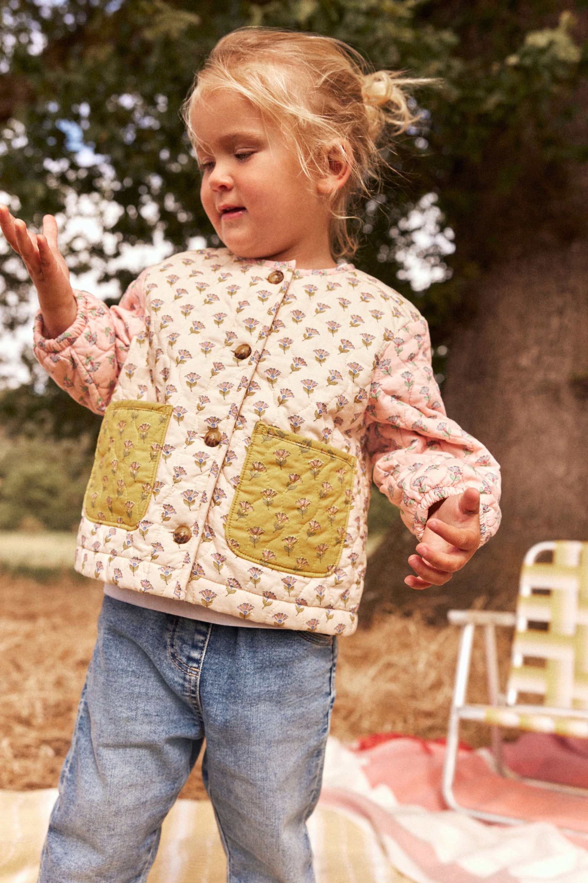 Multi Colourblock Quilted Jacket (3mths-7yrs) - Image 2 of 7