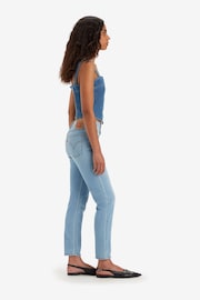 Levi's® Blue Mid Rise Boyfriend Jeans - Image 4 of 7