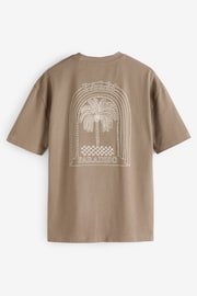 Stone Palm Back Print Beach Graphic T-Shirt - Image 7 of 8