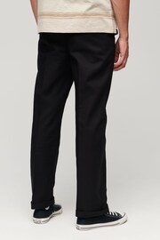 Superdry Black Straight Chinos Trousers - Image 2 of 7