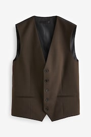 Brown Wool Blend Suit Waistcoat - Image 7 of 10