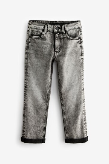 Light Grey Regular Fit Cotton Rich Stretch Jeans (3-17yrs)