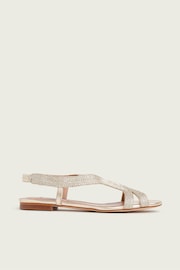 LK Bennett Metallic Renee Sandals - Image 1 of 2