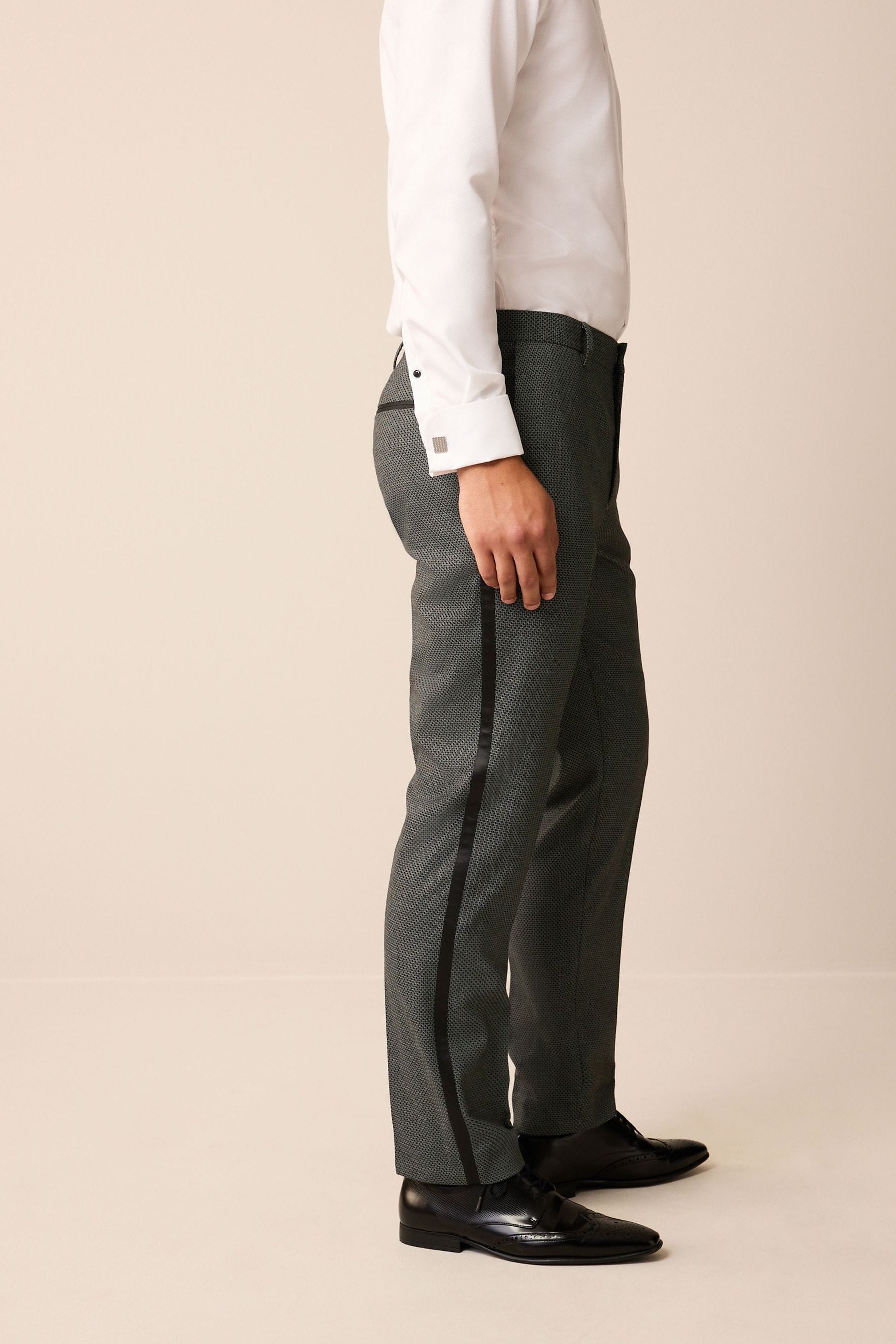 Grey tuxedo pants sales