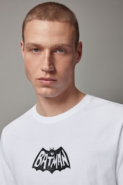 White Batman 100% Cotton License T-Shirt - Image 4 of 8