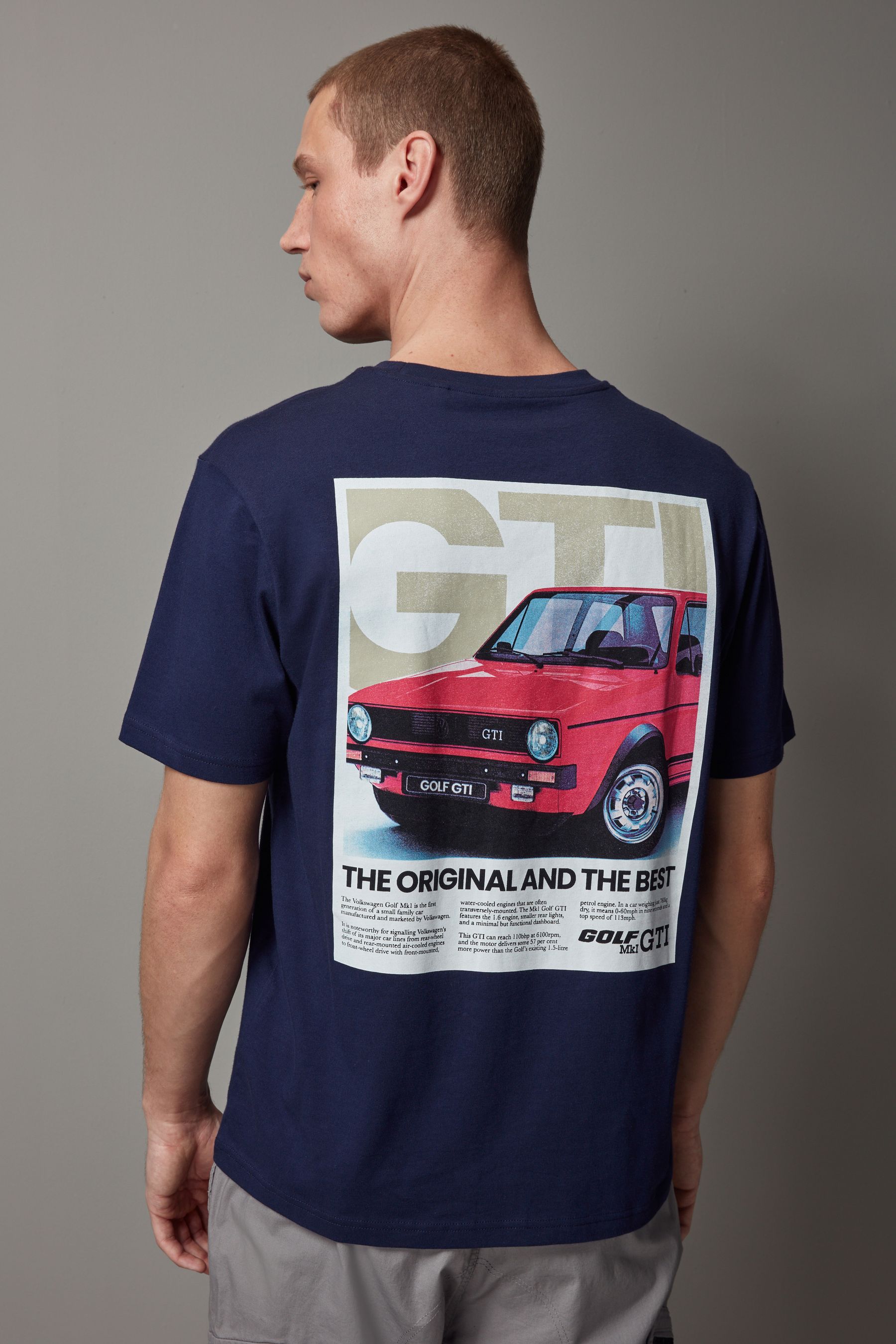 Buy Navy Blue 100 Cotton Golf GTI License T Shirt from the Next UK online shop