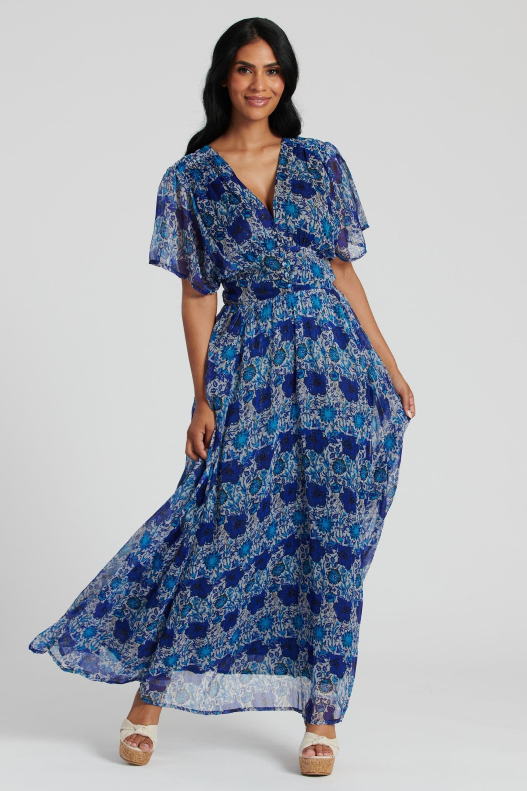 Beach dress chiffon sales