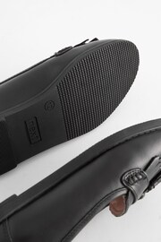 Black Standard Fit (F) School Leather Tassel Loafers - Image 5 of 5