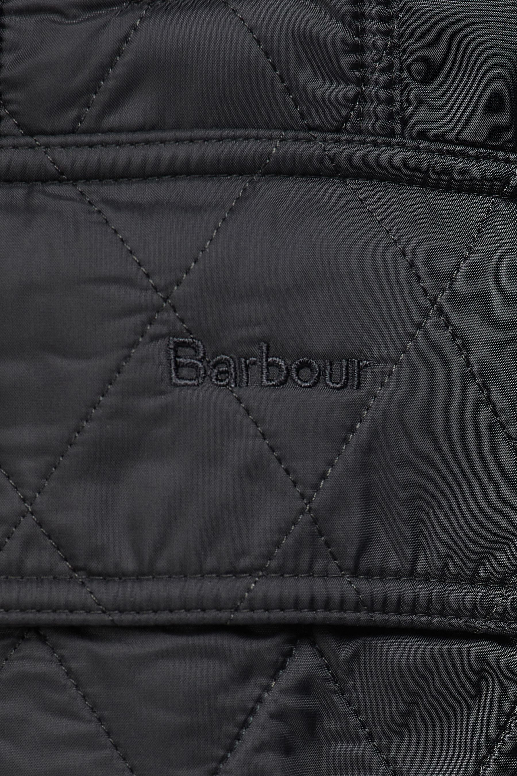 Buy Barbour Black Beadnell Diamond Quilted Polar Jacket from the