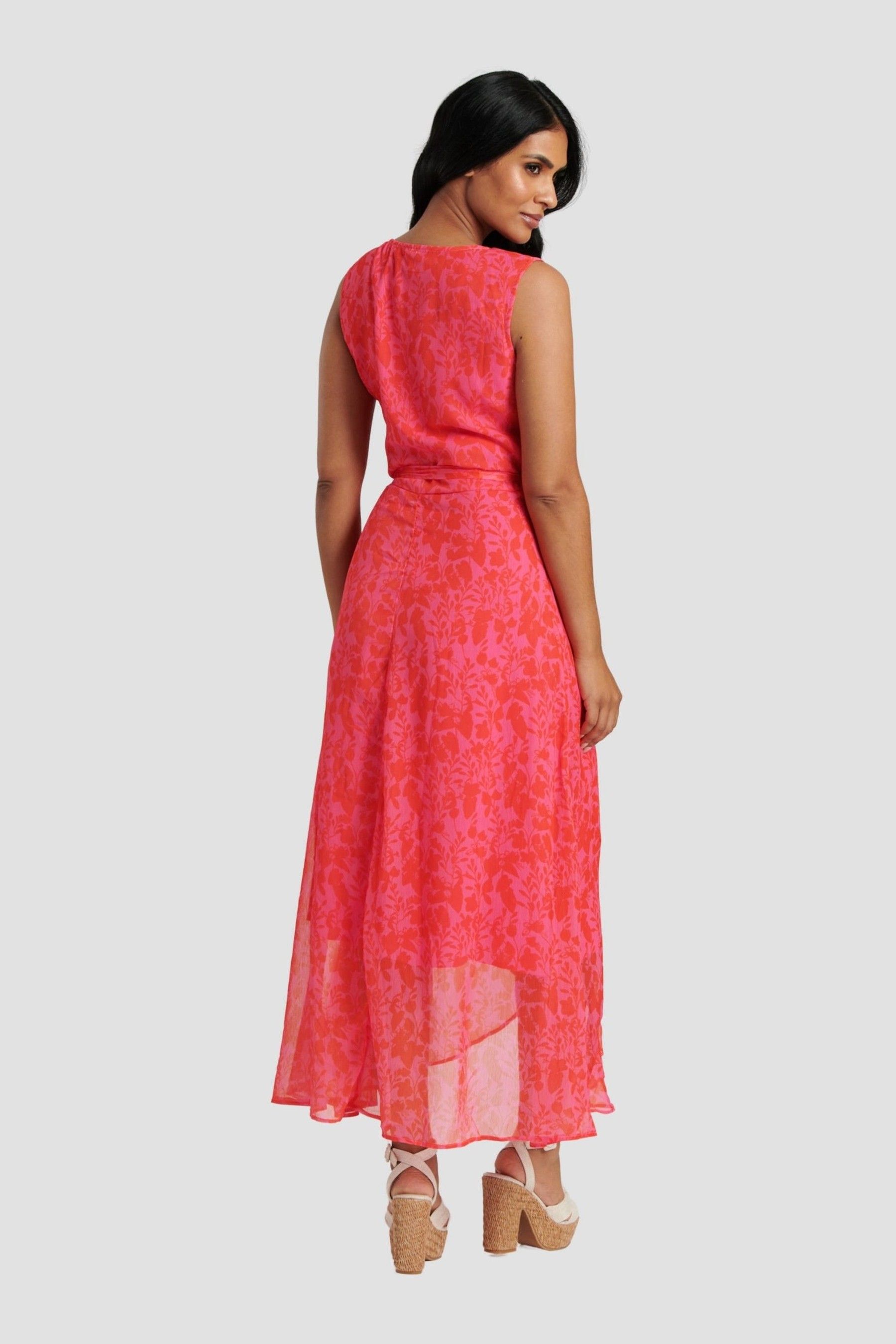 Red chiffon wrap cheap