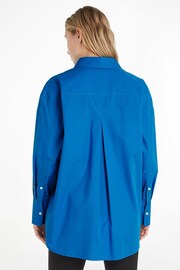 Tommy Hilfiger Blue Organic Cotton Loose Fit Shirt - Image 3 of 8