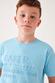 Baker by Ted Baker Blue 100% Cotton T-Shirt - Image 3 of 9