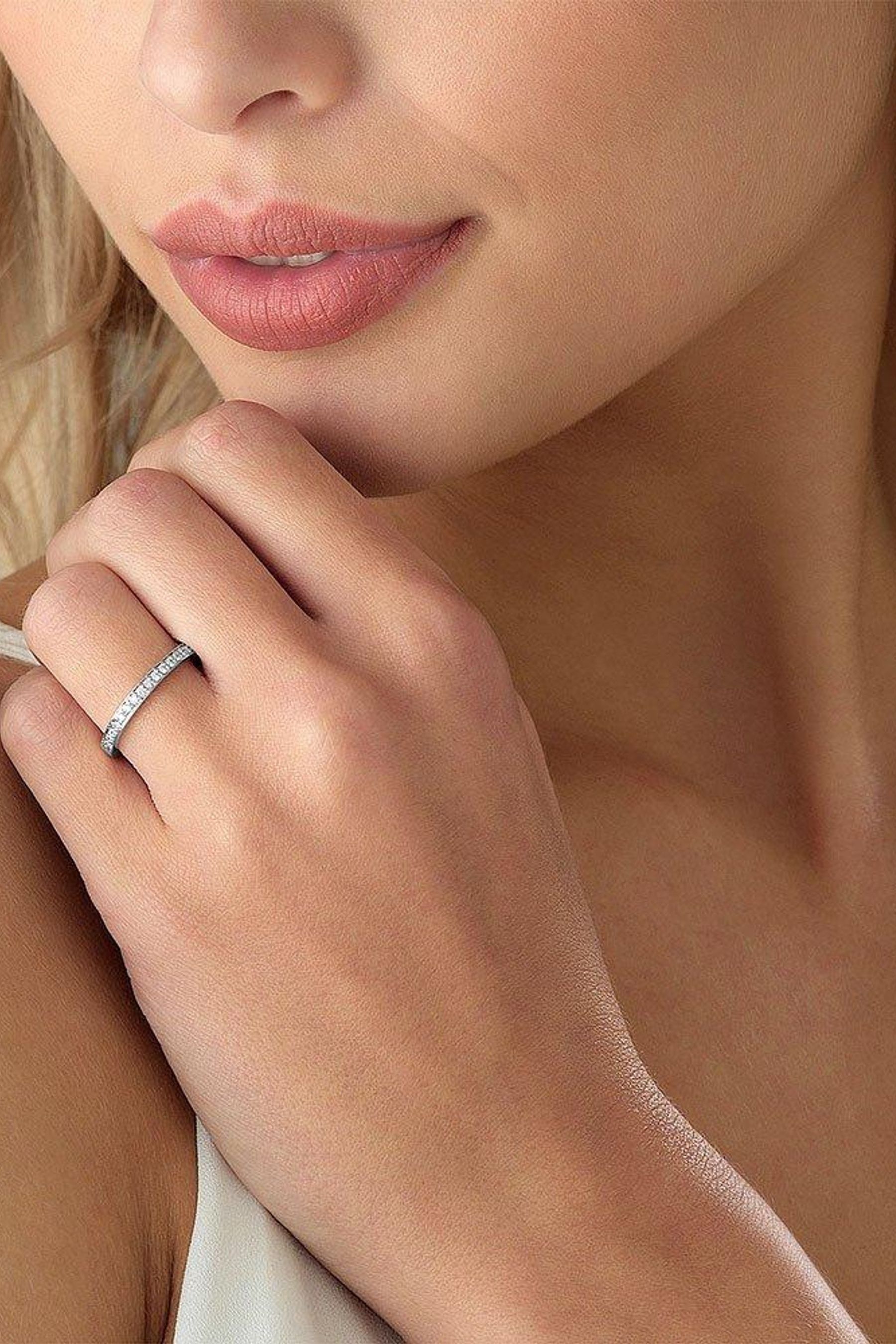 Buy Beaverbrooks 9ct White Gold Diamond Half Eternity Ring from the Next UK online shop