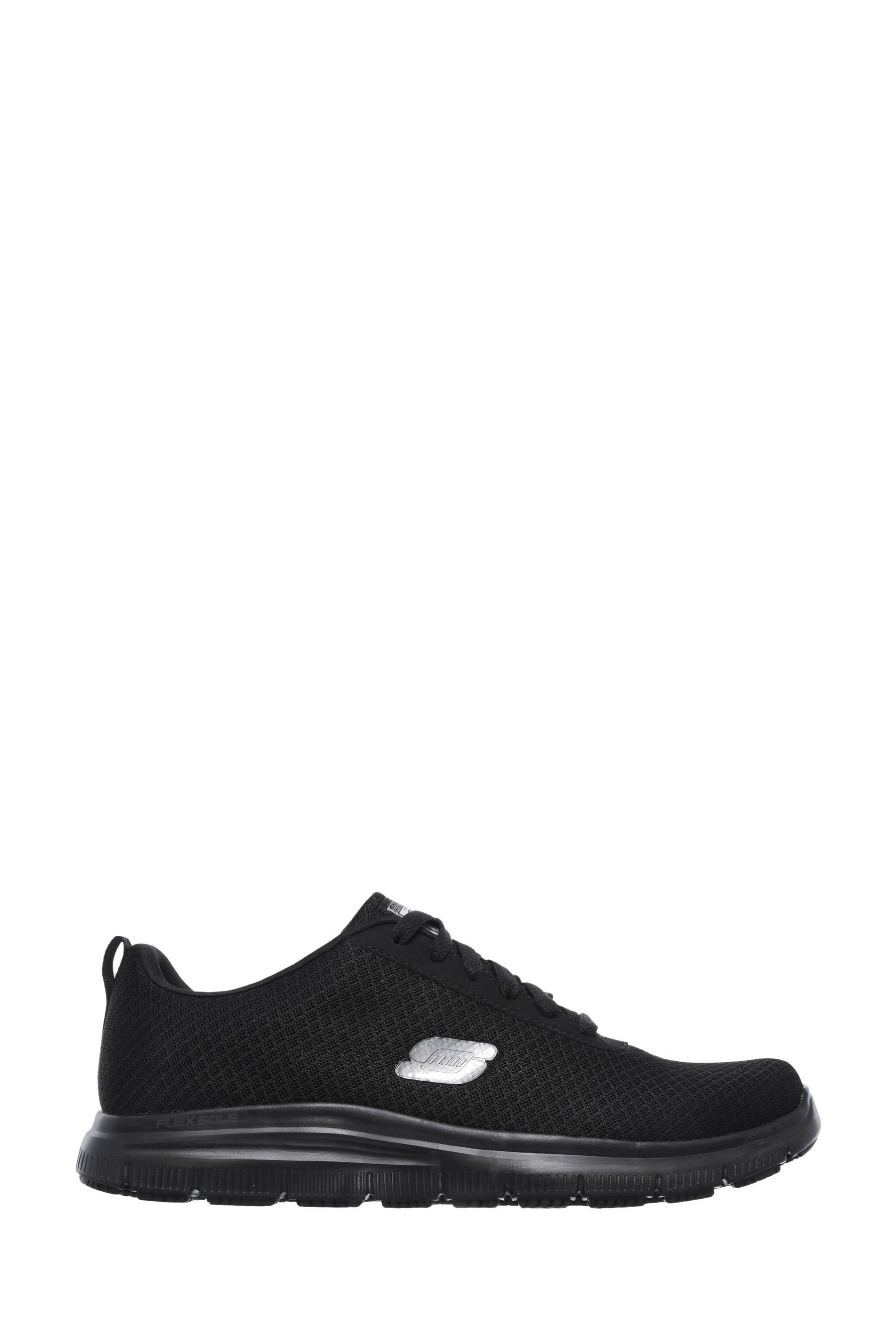 Buy Skechers Black Flex Advantage Slip Resistant Work Mens