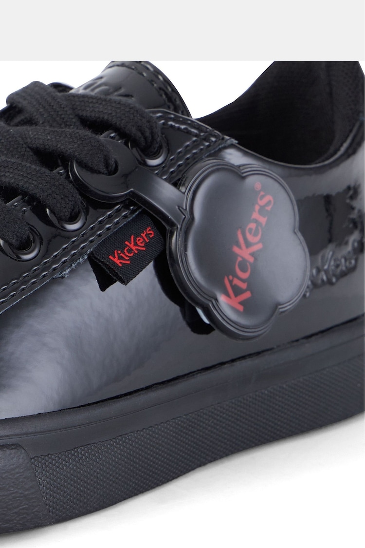 Kickers Black Tovni Lacer Patent Trainers - Image 4 of 4