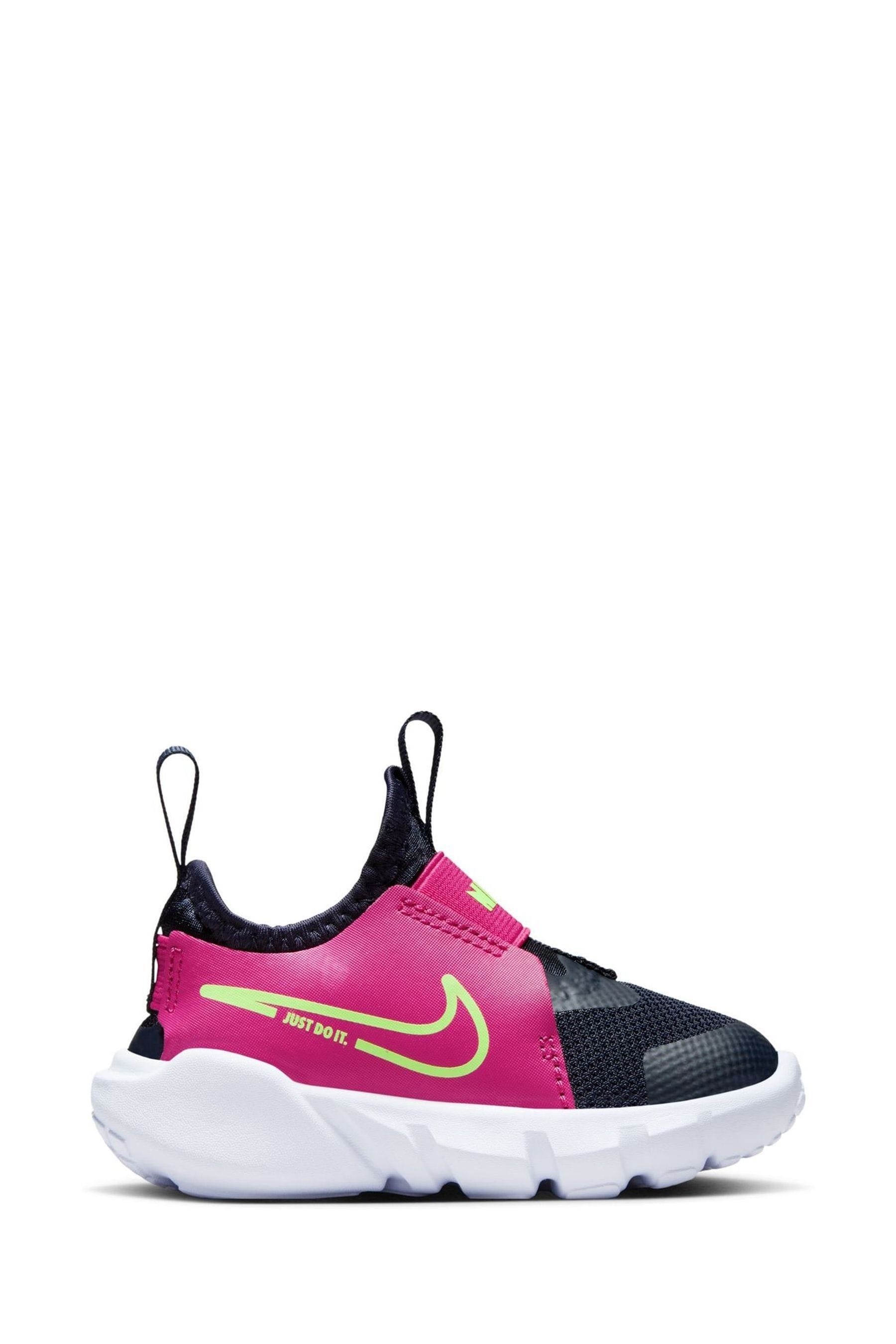 Buy Nike Pink Navy Flex Runner 2 Infant Trainers from Next Luxembourg