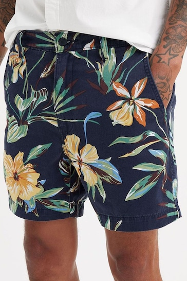 Levi's® Nepenthe Floral Navy XX Authentic II Shorts