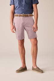 Pink Premium Belted Chinos - Image 1 of 10