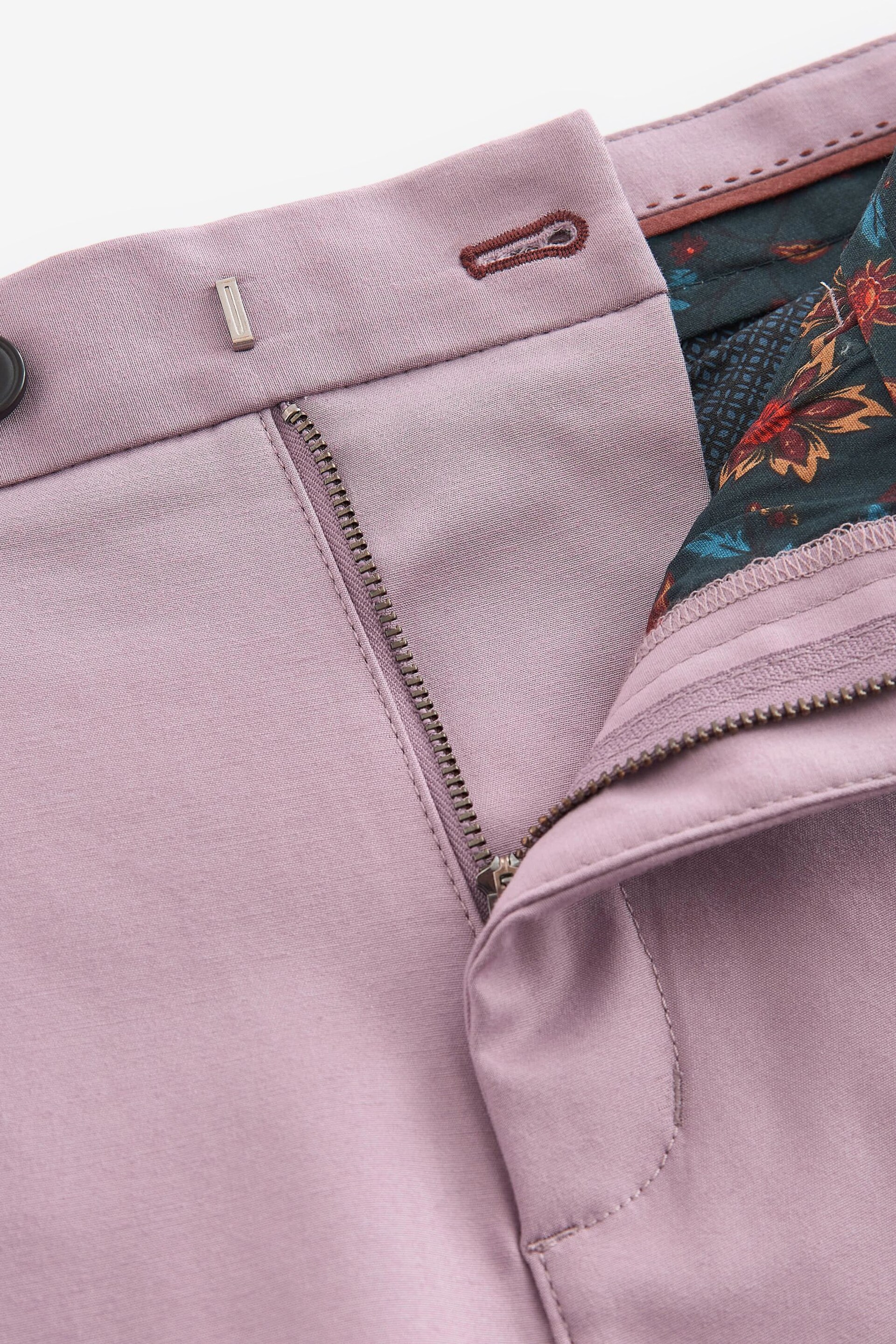 Pink Premium Belted Chinos - Image 8 of 10