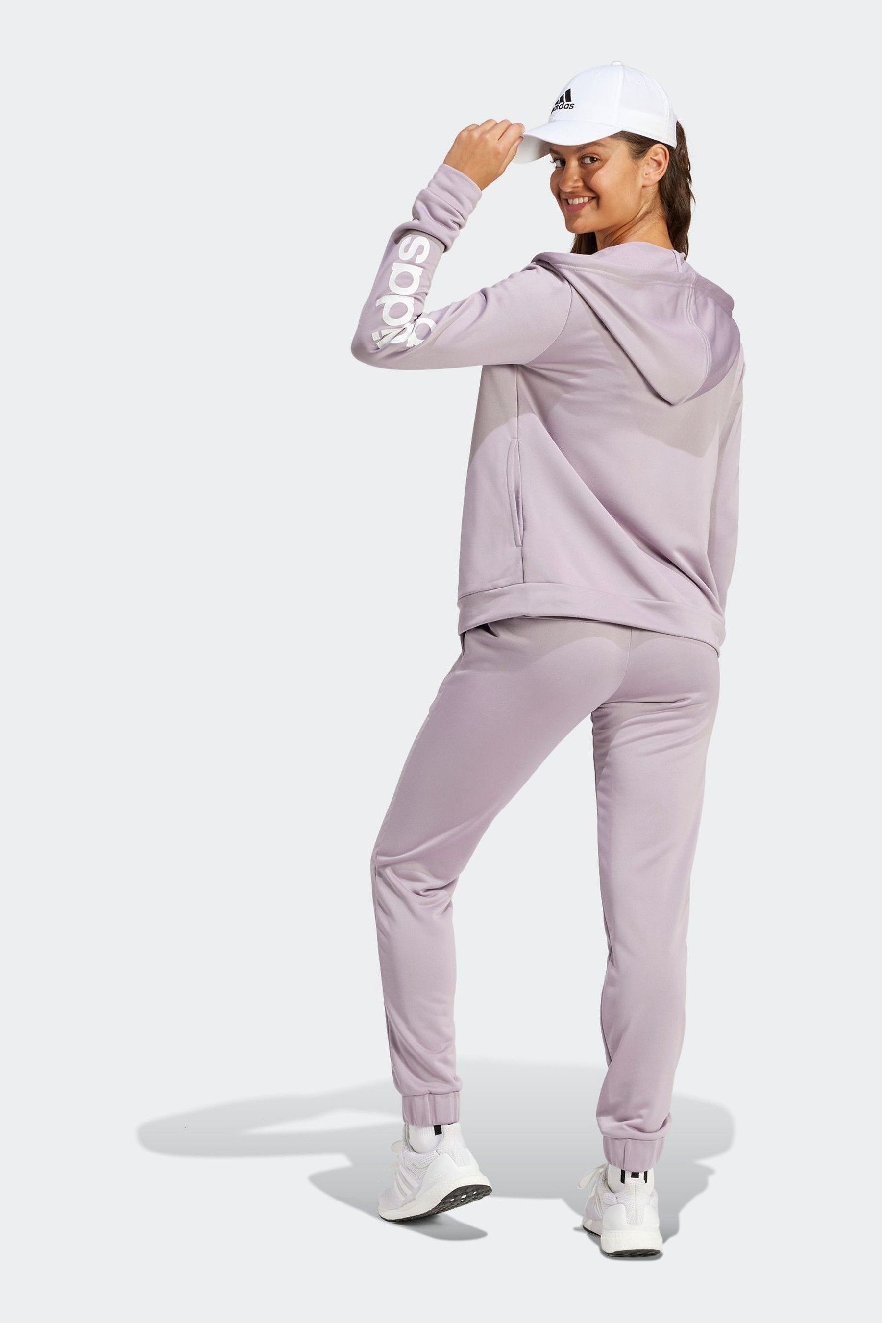 Adidas purple track suit top