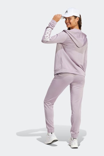 adidas Purple Sportswear Linear Tracksuit