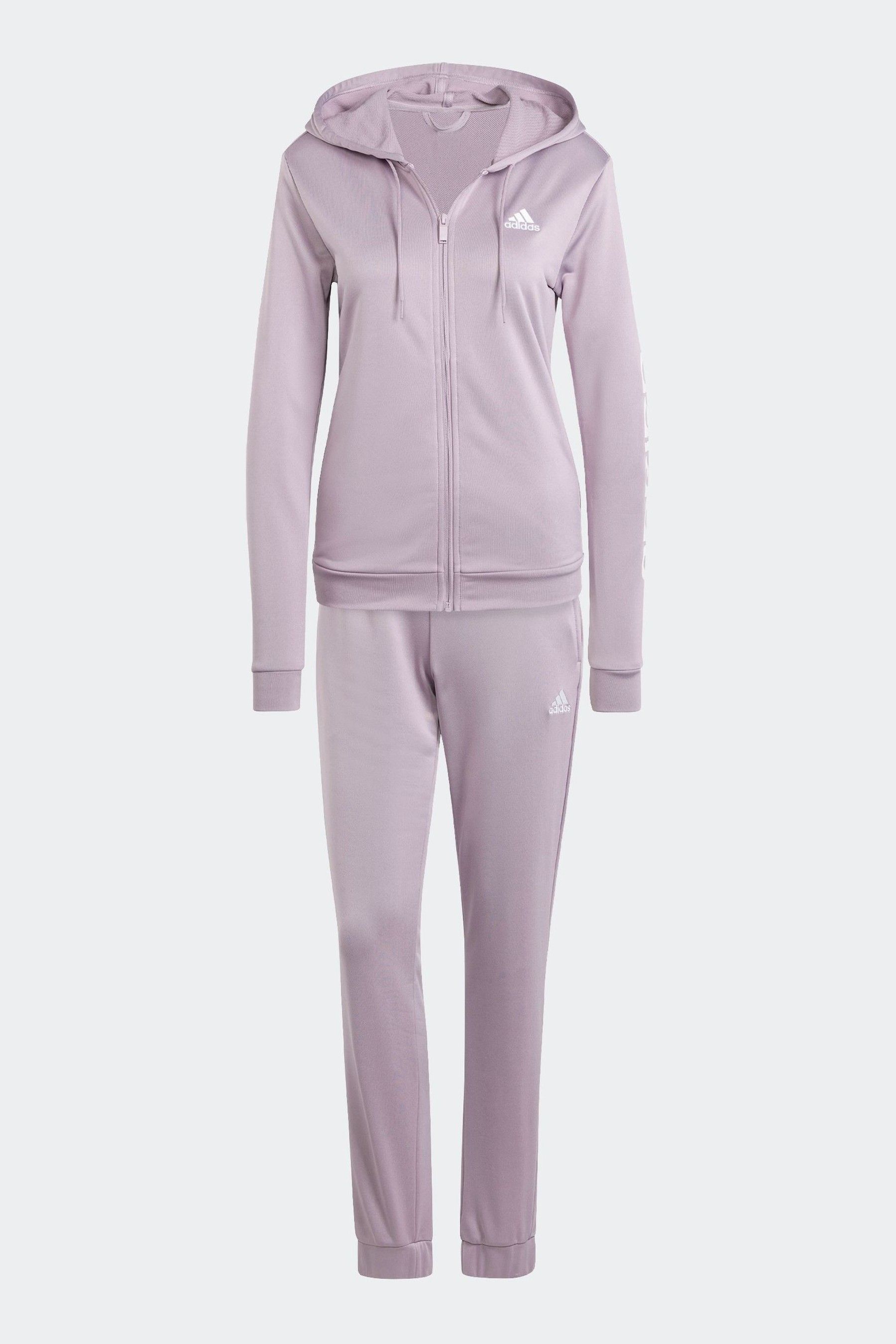 Womens purple top adidas tracksuit