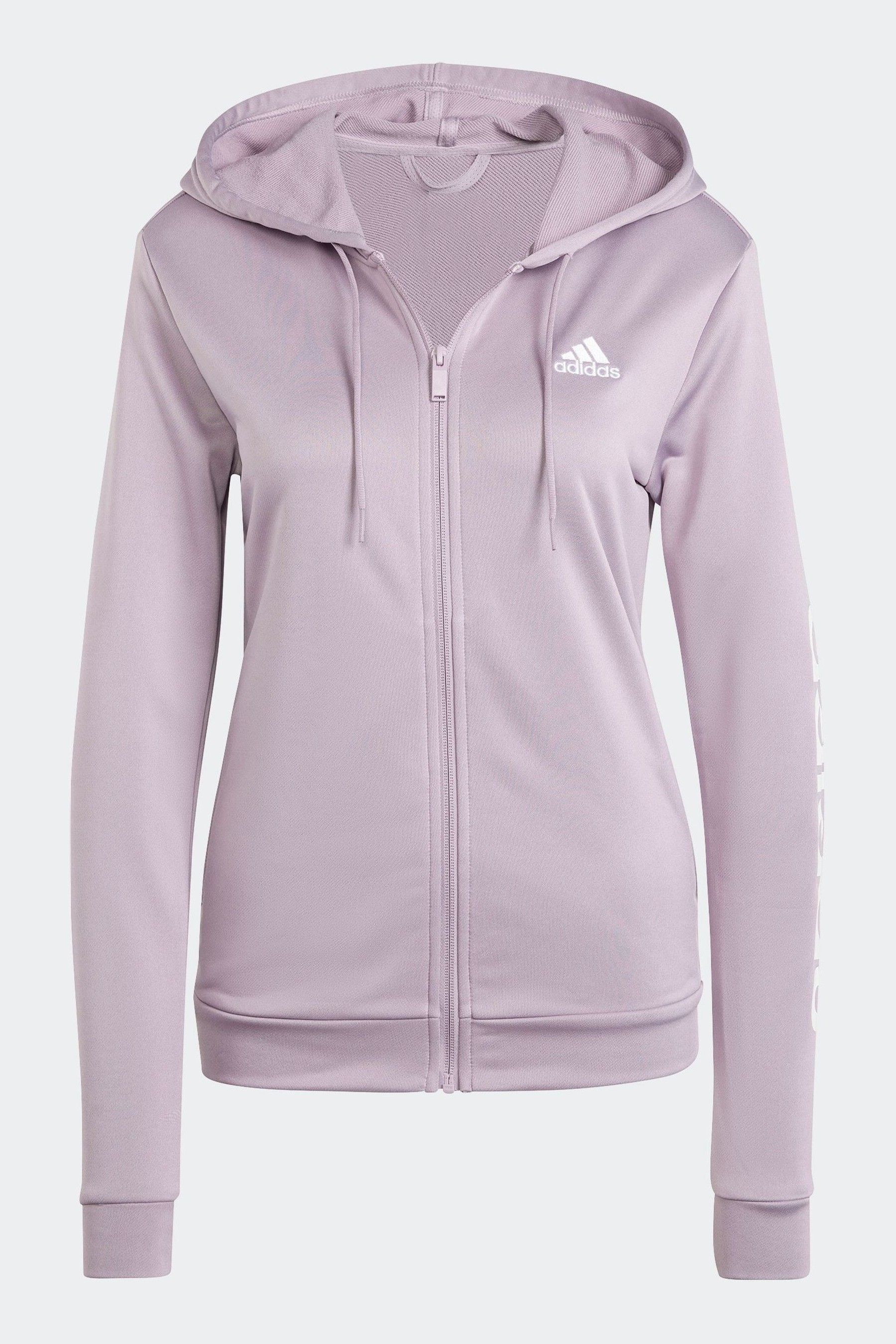 Womens grey and pink adidas tracksuit on sale