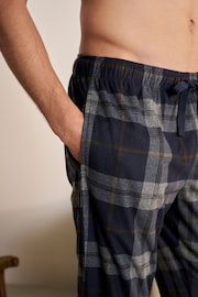 Navy Blue/Grey Check Motionflex Cosy Pyjama Bottoms - Image 5 of 5