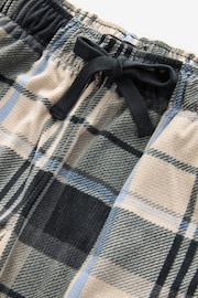 Stone Check Open Hem Cosy Textured Long Pyjama Bottoms - Image 7 of 8