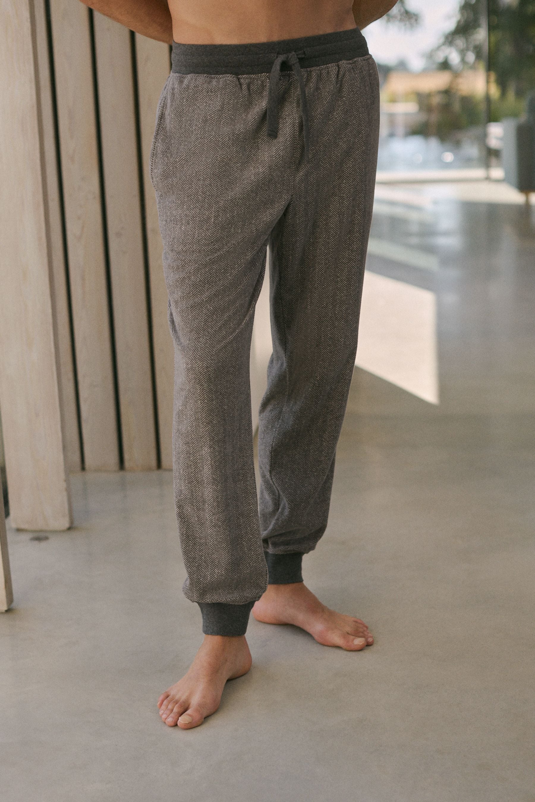 Buy Grey Thermal Cuffed Pyjamas from the Next UK online shop