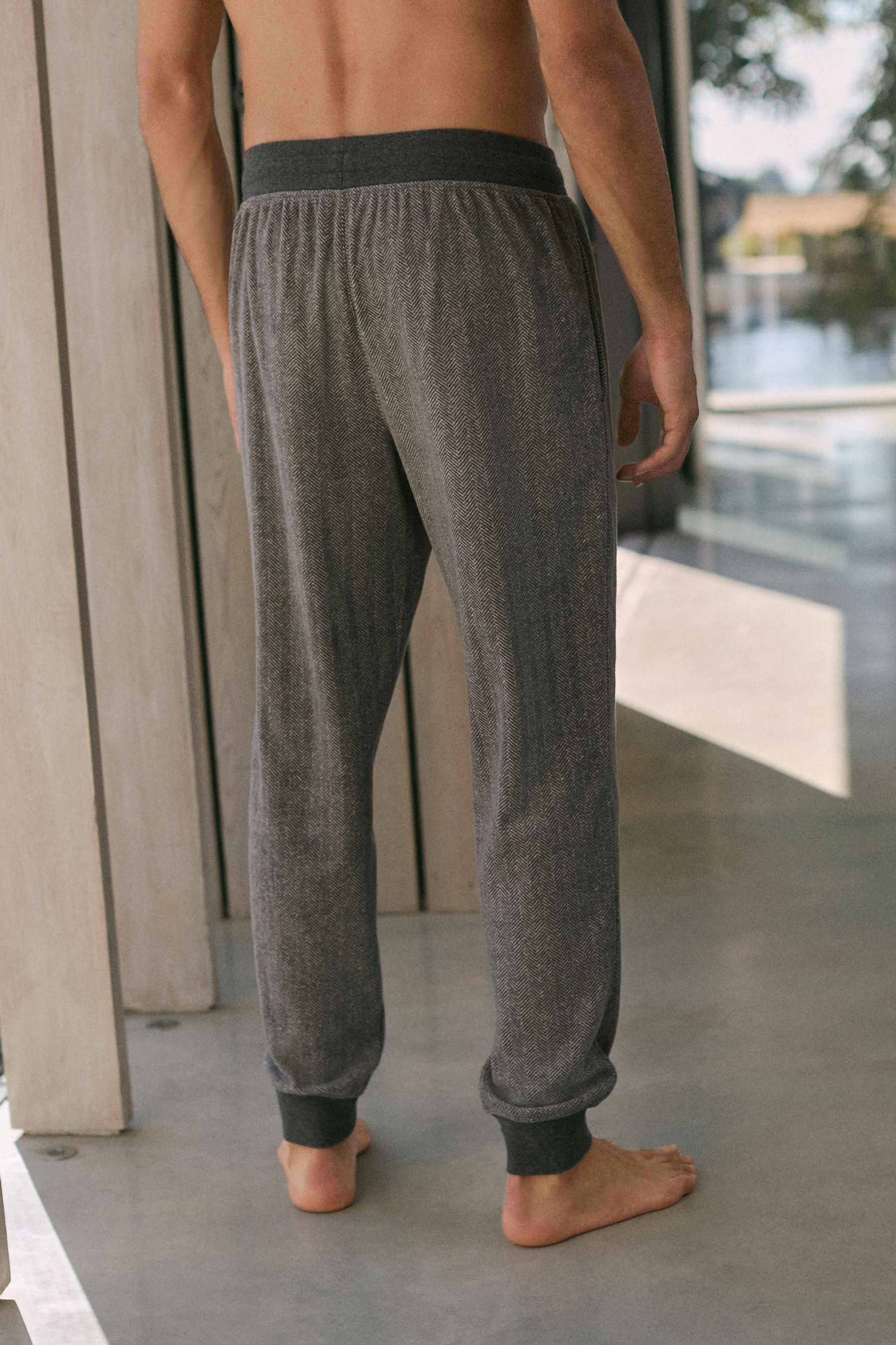 Buy Grey Thermal Cuffed Pyjamas from the Next UK online shop