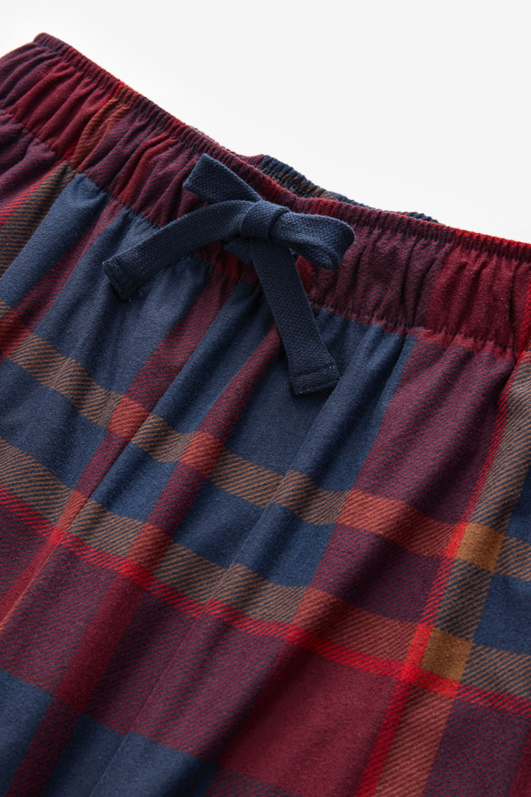 Buy Navy Blue Red Check Motionflex Cosy Pyjama Bottoms from the Next UK online shop