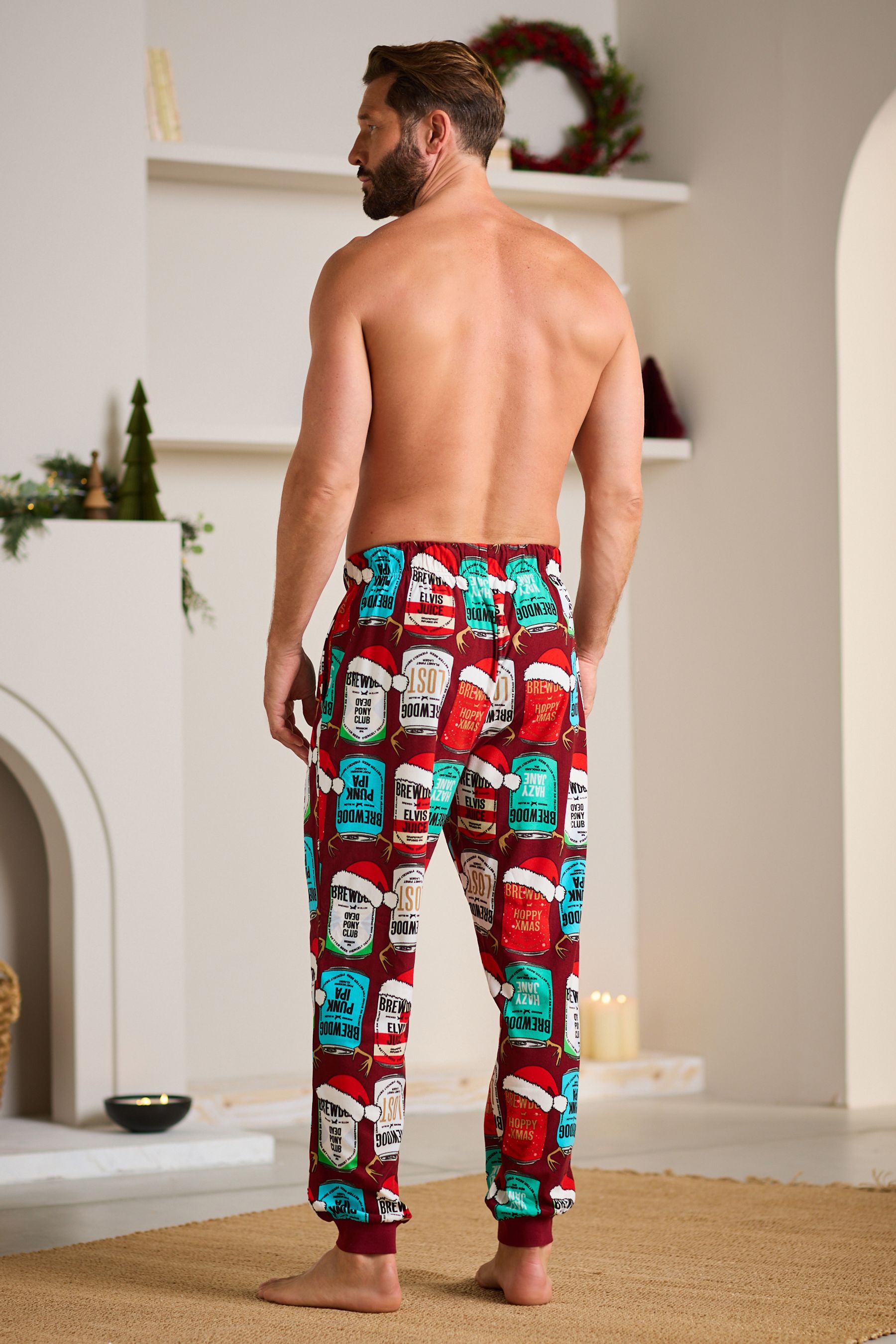 Buy Red Brewdog Christmas License Pyjama Bottoms from the Next UK online shop