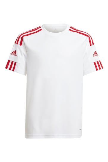 adidas White/Blue/Red Squad 21 Jersey