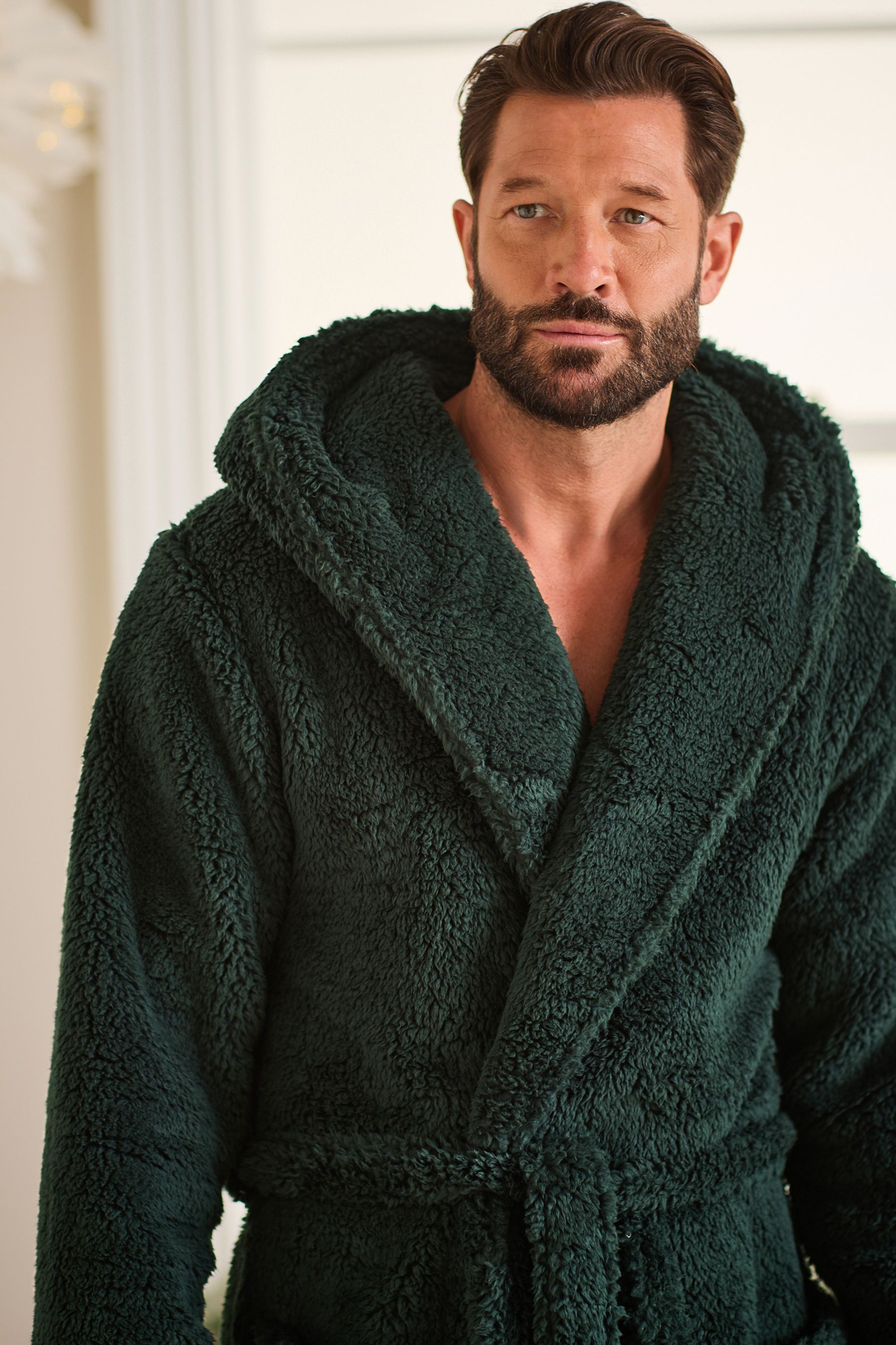 Dressing gown hoodie mens 2025