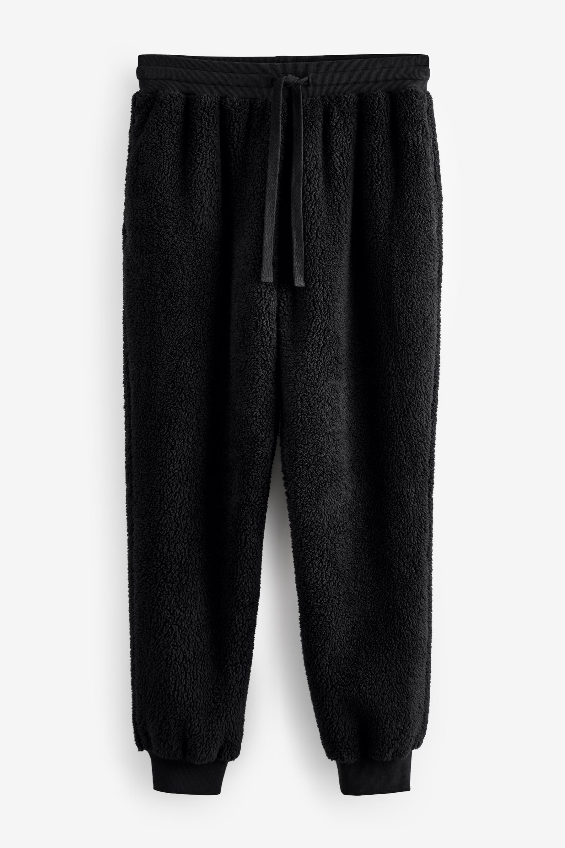 Black Fleece Borg Cuffed Joggers