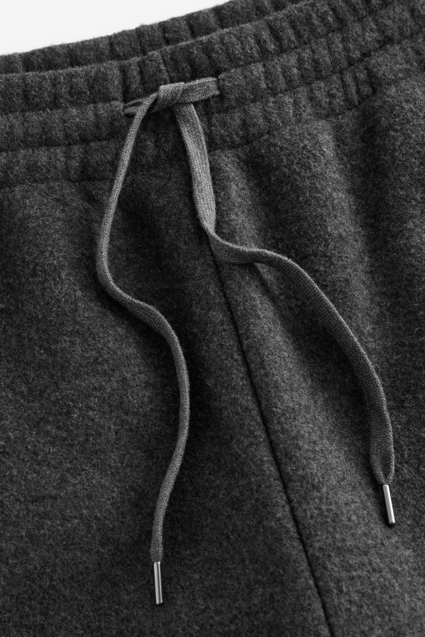 Buy Slate Grey Fleece Borg Lined Brushed Joggers from Next Ireland