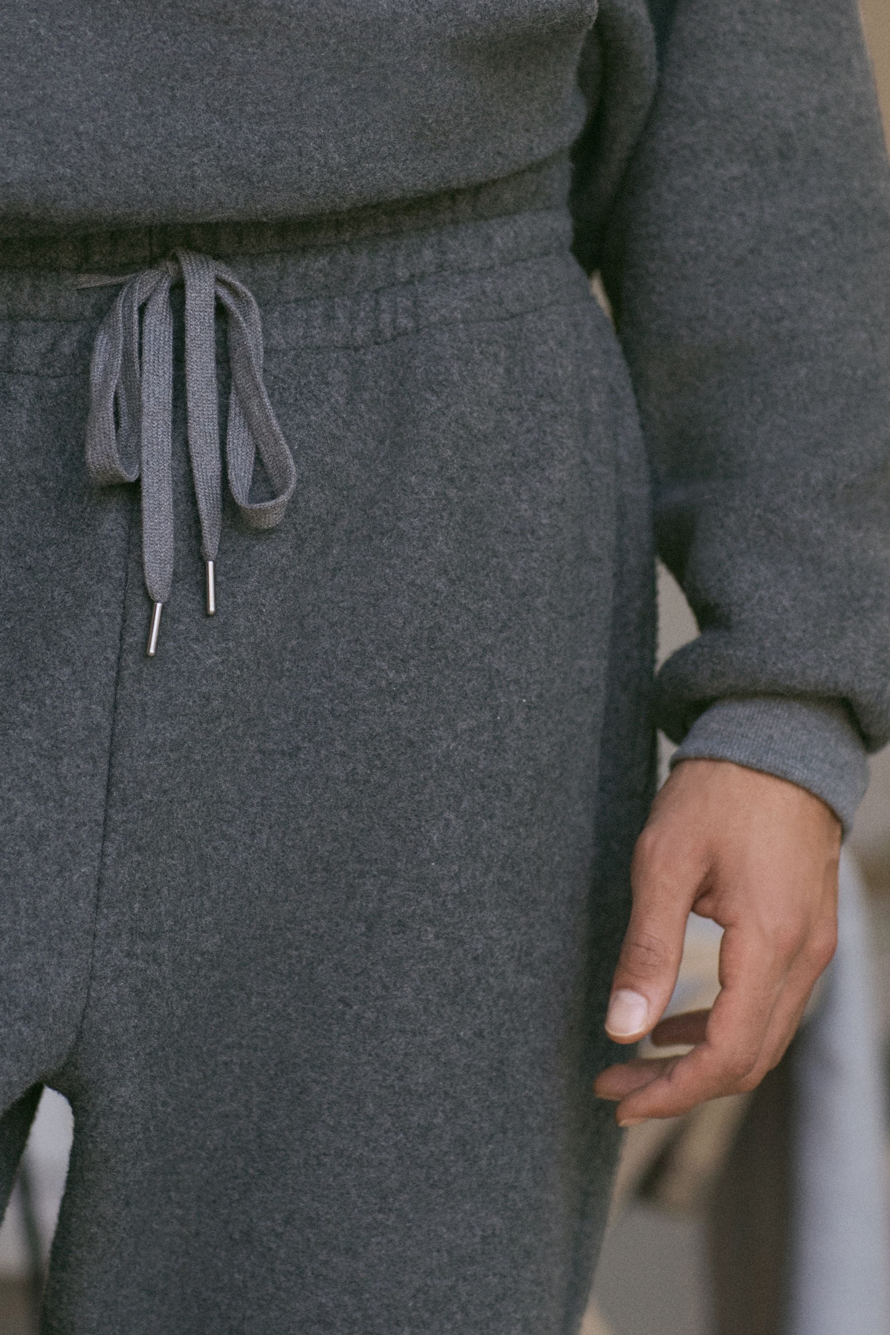 Buy Slate Grey Fleece Borg Lined Brushed Joggers from the Next UK online shop