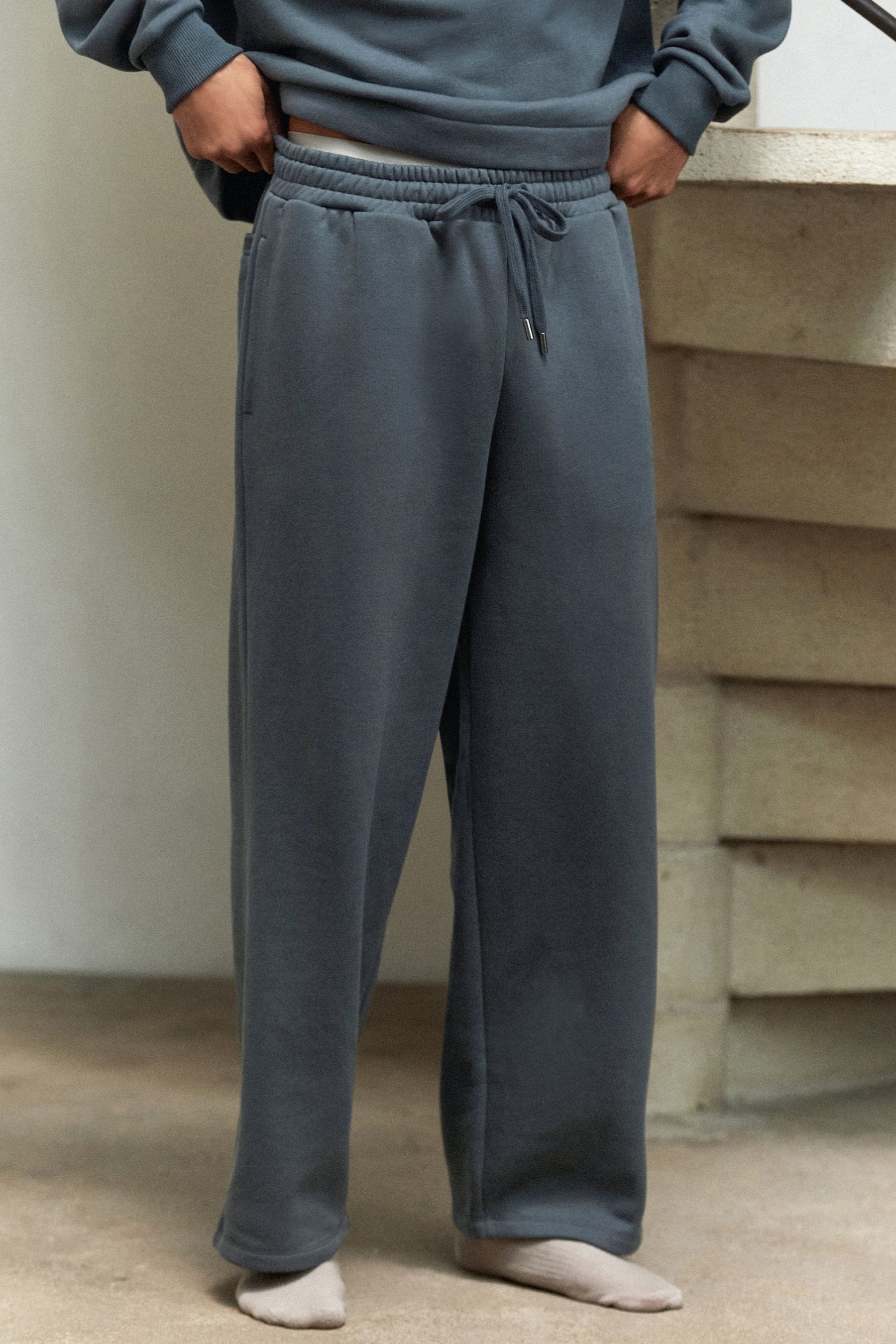 Buy Slate Grey Open Hem EDIT Joggers from Next Luxembourg
