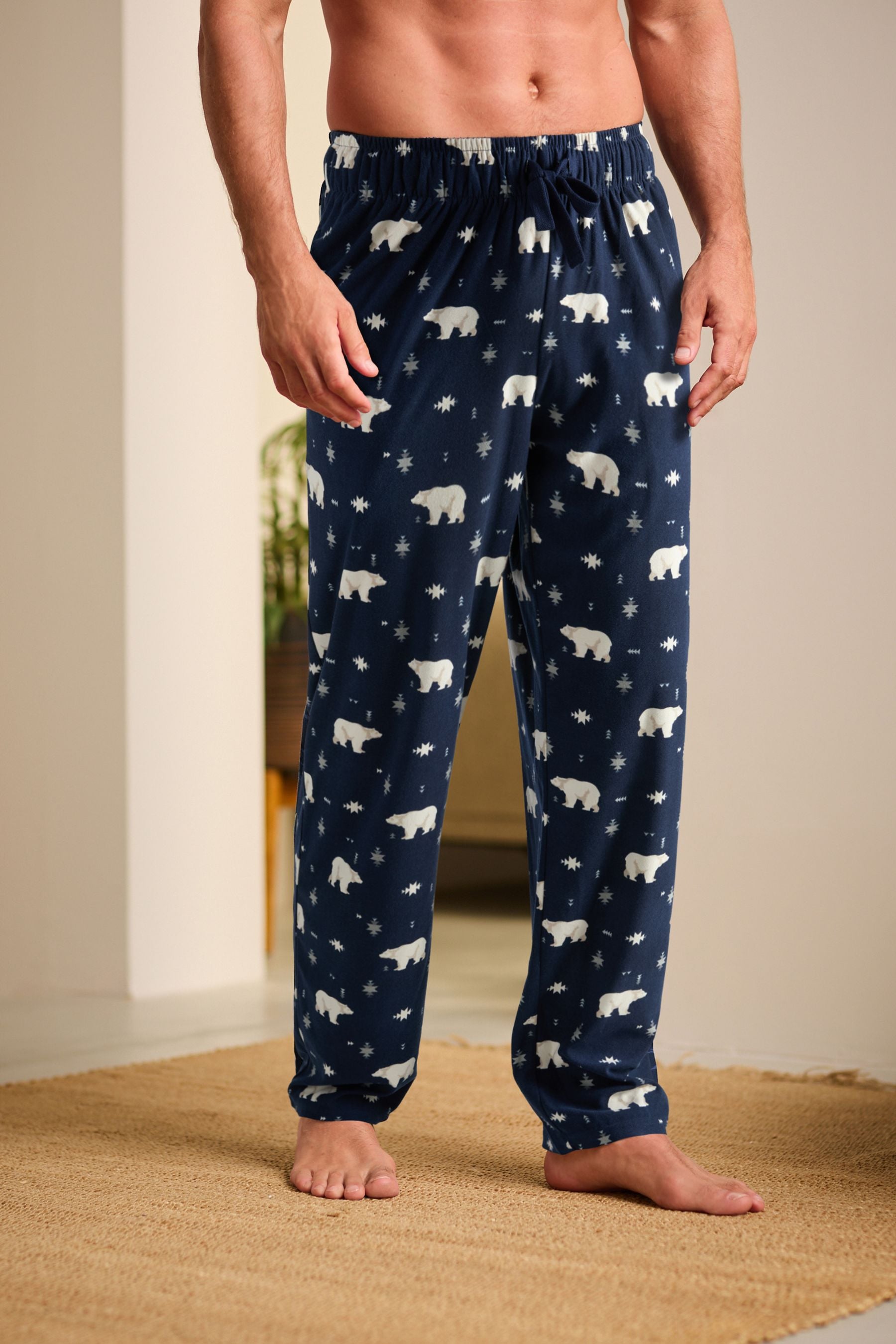 Mens polar fleece pyjamas clearance