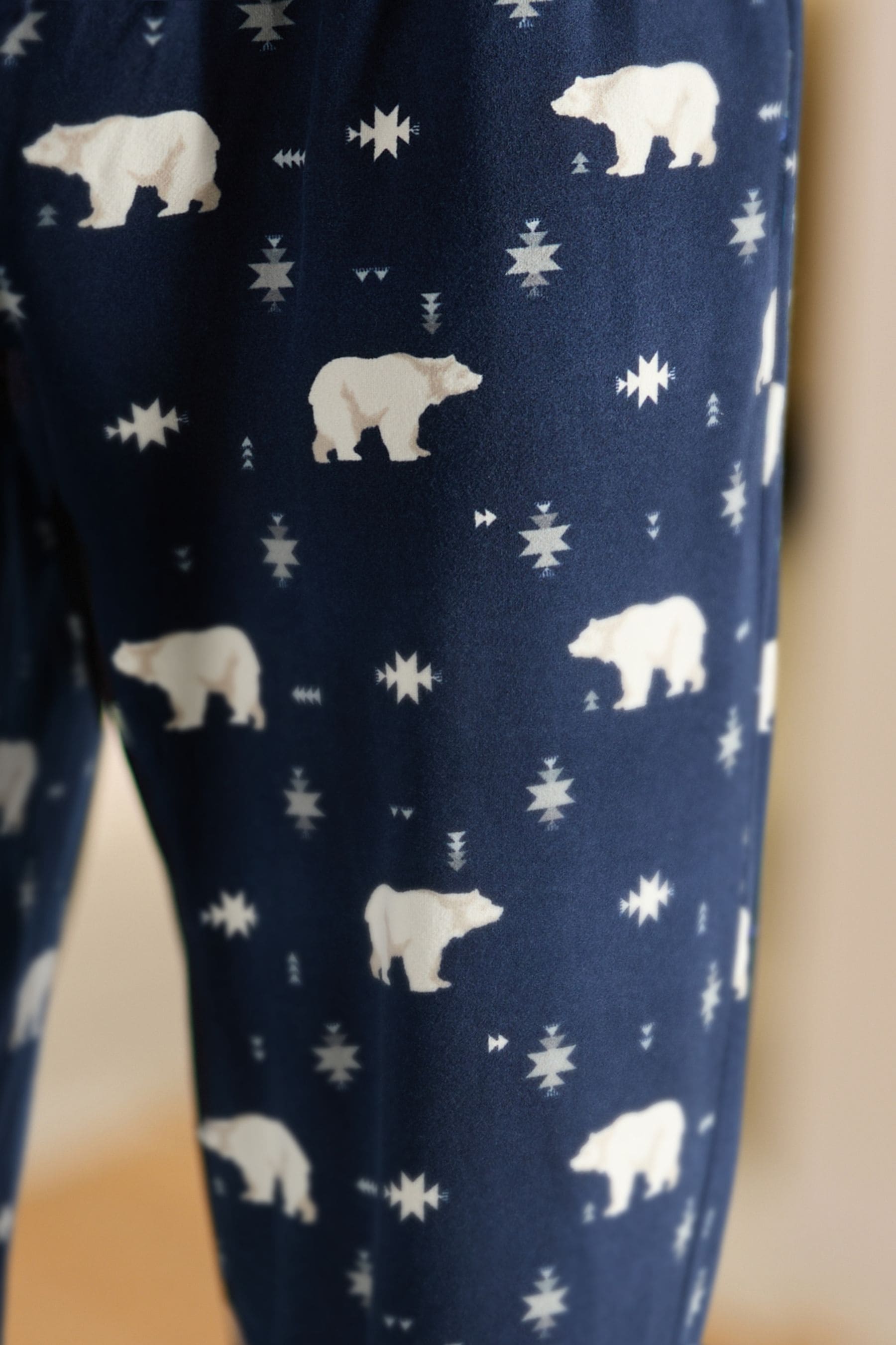 Buy Navy Blue Polar Bear Christmas Cosy Pyjama Bottoms from the Next UK online shop
