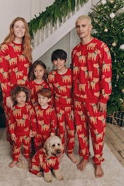 Rot - Matching Family Mens Christmas Reindeer Pyjamas - Bild 3 von 11