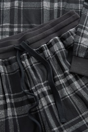 Black/Grey Check Cosy Long Sleeve Pyjamas Set - Image 11 of 12