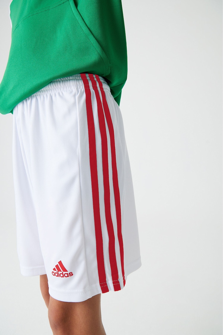 adidas White/Blue/Red Squadra 21 Shorts - Image 1 of 5