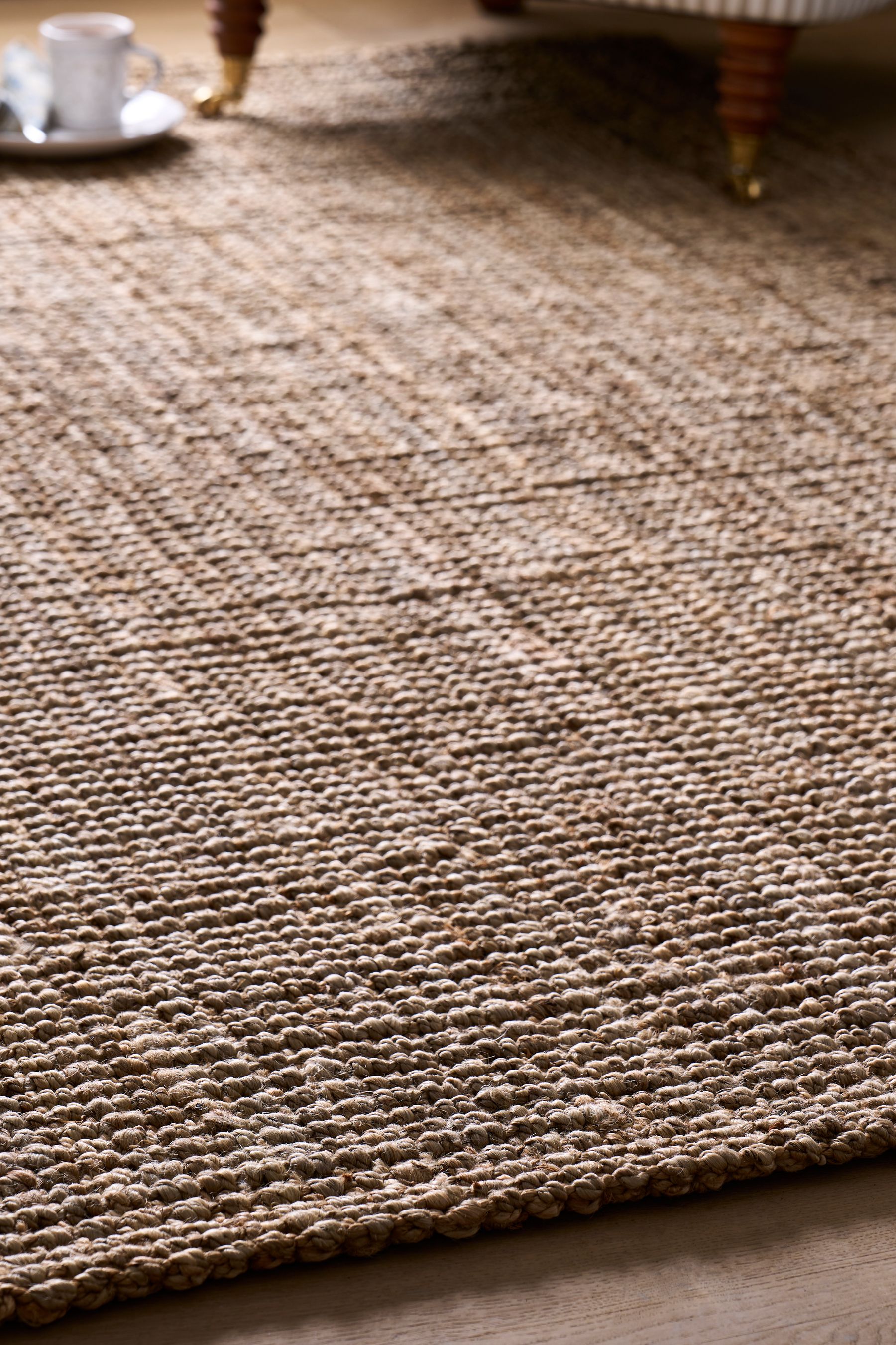 Buy Laura Ashley Natural Gold Natural Hand Woven Jute Rug from the Next ...