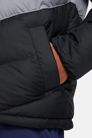 Nike Black/Grey Synthetic Fill Hooded Jacket - Image 5 of 6