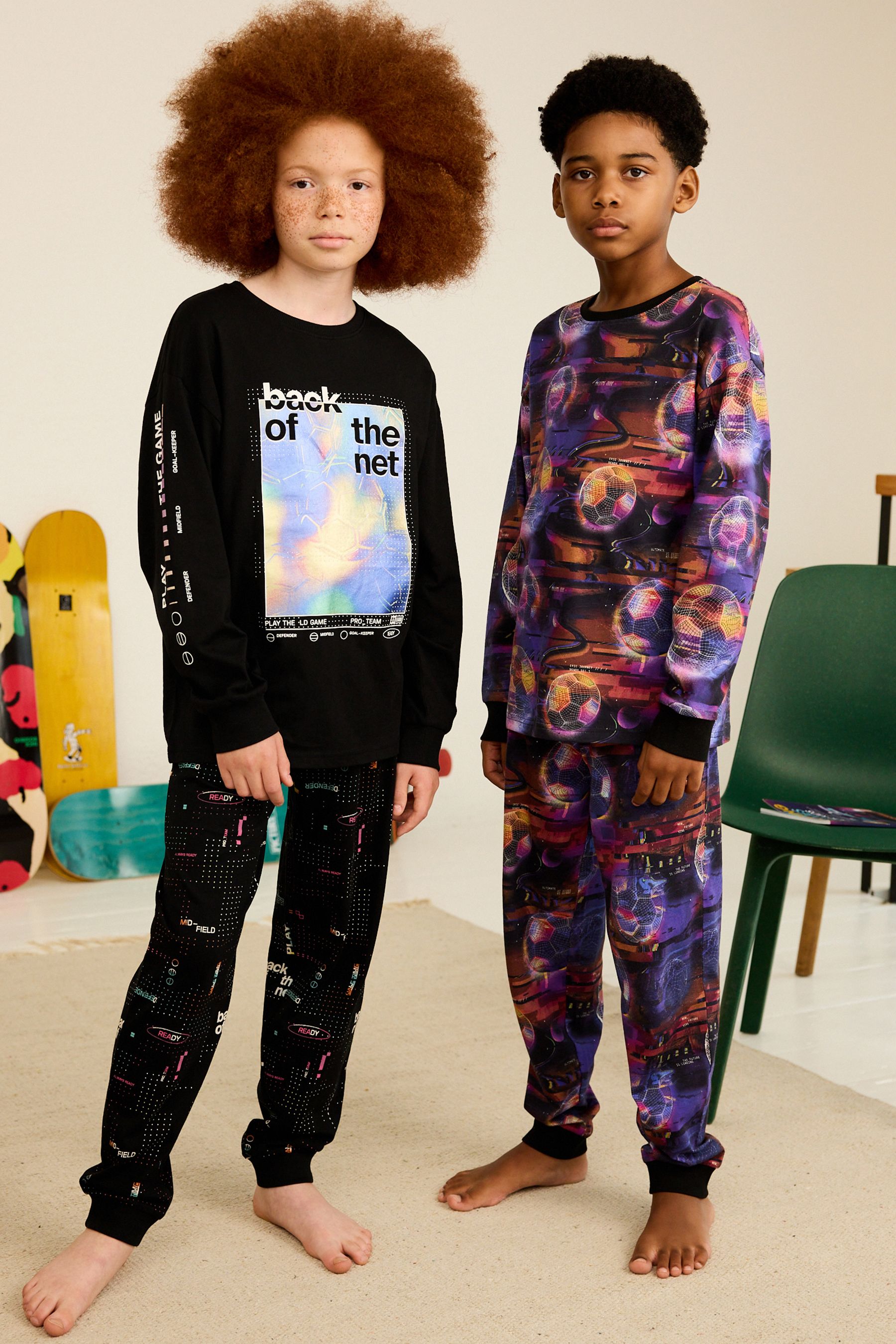 Boys football pajamas sales
